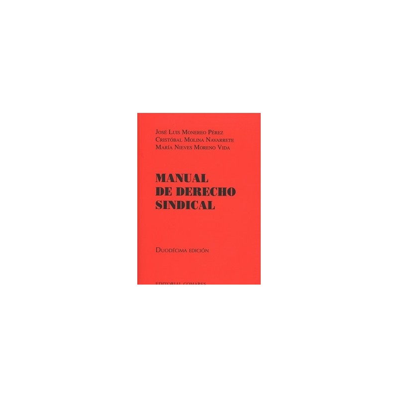 Manual de derecho sindical