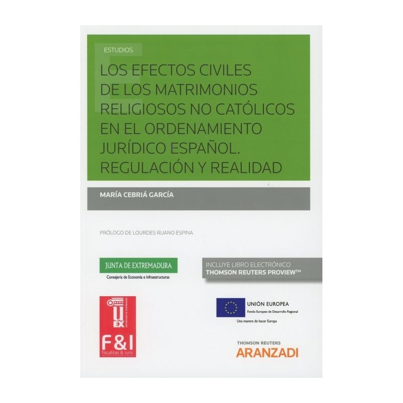 Los efectos civiles de los matrimonios religiosos no católicos en el ordenamiento jurídico español