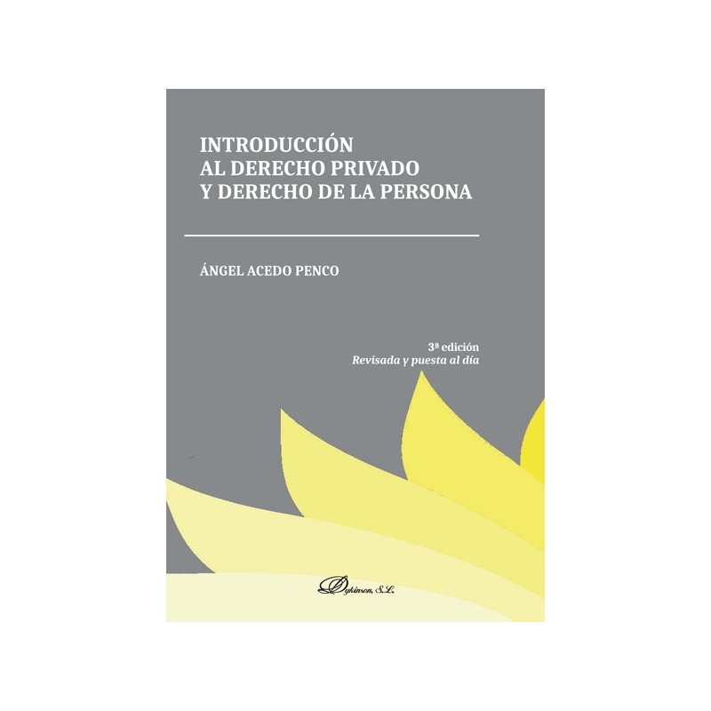 Introducción al Derecho Privado y Derecho de la Persona