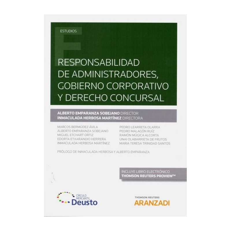Responsabilidad de administradores, gobierno corporativo y derecho concursal