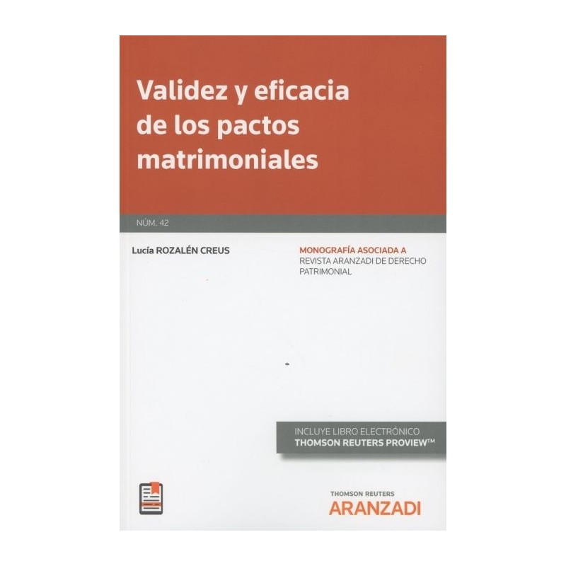 Validez y eficacia de los pactos matrimoniales