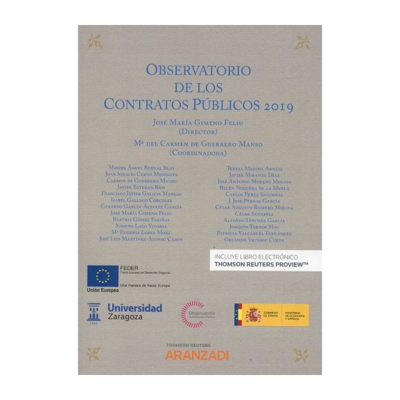 Observatorio de los contratos públicos 2019