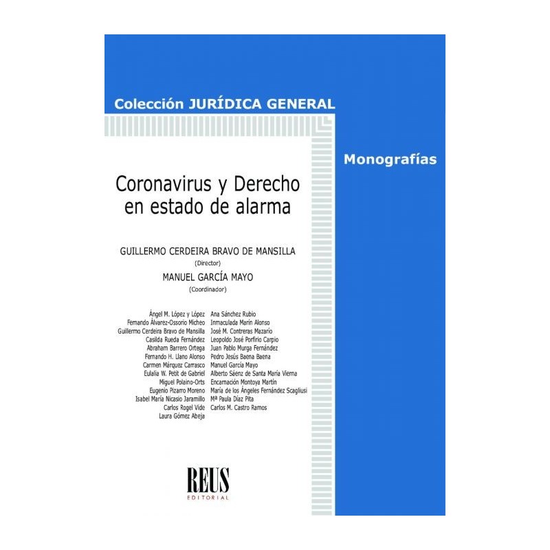 Coronavirus y Derecho en estado de alarma