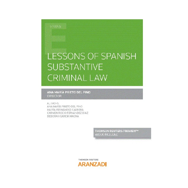 Lessons of spanish substantive criminal law