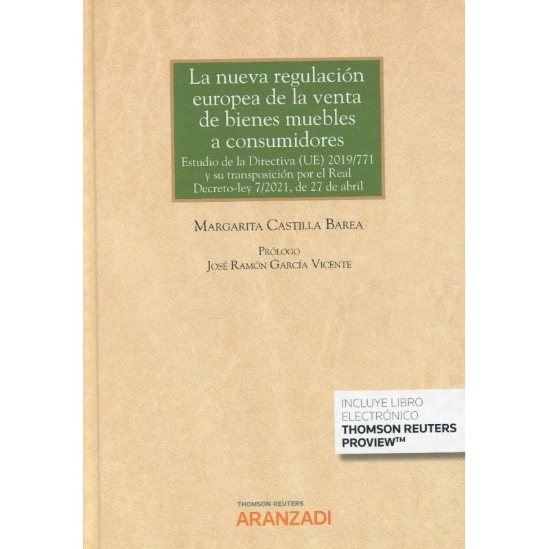 La nueva regulación europea de la venta de bienes muebles a consumidores