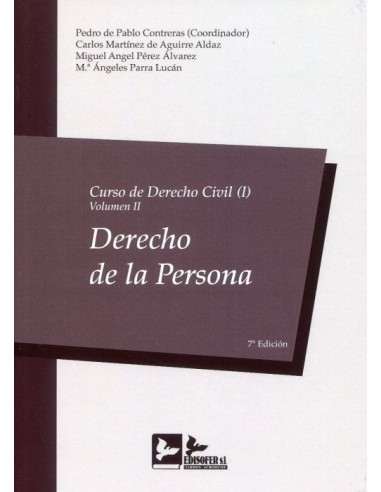 Curso de Derecho Civil I. Volumen II. Derecho de la persona