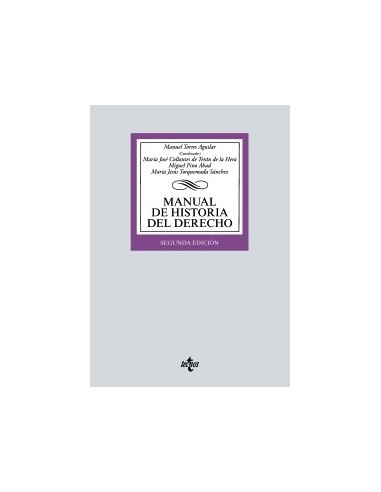Manual de Historia del Derecho