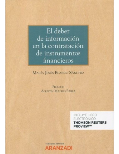 El Deber de información en la contratación de instrumentos financieros