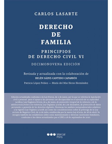 Principios de Derecho Civil. Tomo VI. Derecho de Familia