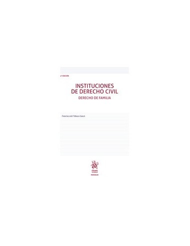 Instituciones de Derecho Civil. Derecho de Familia