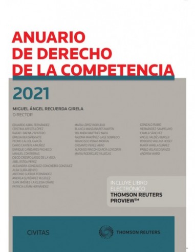 Anuario de Derecho de la Competencia 2021