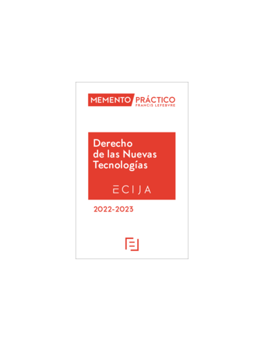 Memento Derecho de las Nuevas Tecnologías 2022-2023