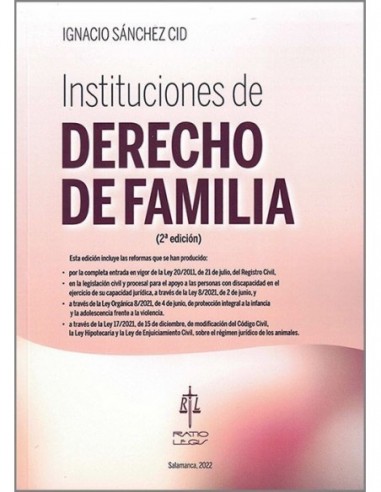 Instituciones de Derecho de Familia