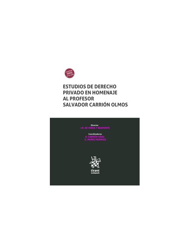Estudios de Derecho Privado en homenaje al profesor Salvador Carrión Olmos