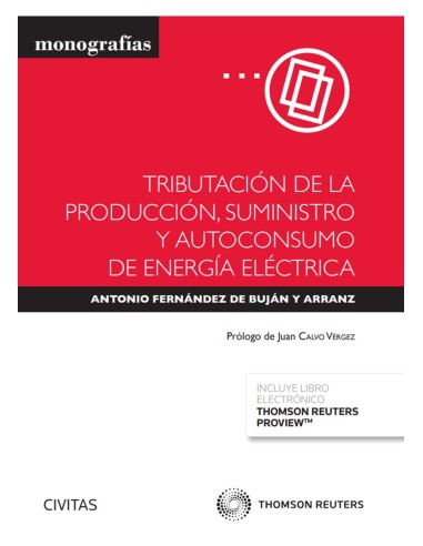 Tributación de la producción, suministro y autoconsumo de energía eléctrica