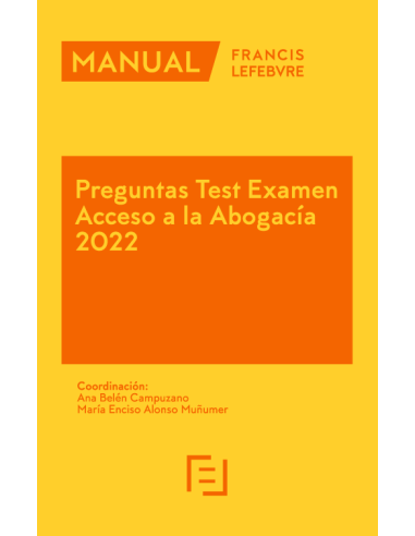 Manual Preguntas Test Examen Acceso a la Abogacía 2023