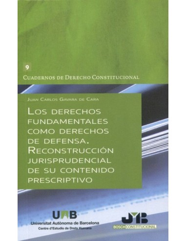 Los derechos fundamentales como derechos de defensa. Reconstrucción jurisprudencial de su contenido prescriptivo