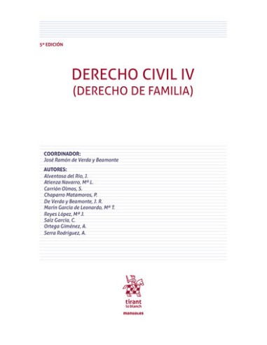 Derecho Civil IV (Derecho de Familia) 5ª Edición