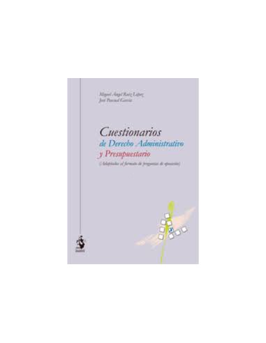 Cuestionarios de derecho administrativo y presupuestario