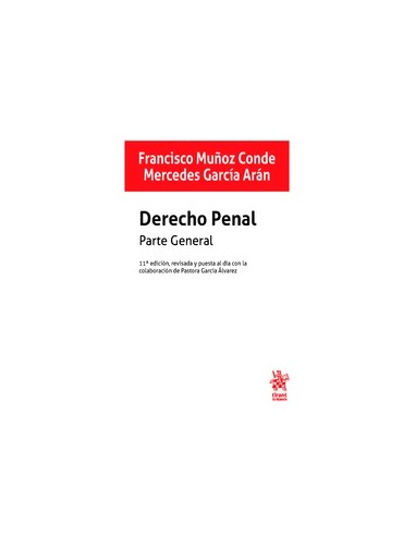 Derecho Penal. Parte General