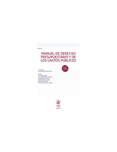 Manual de derecho presupuestario y de los gastos públicos