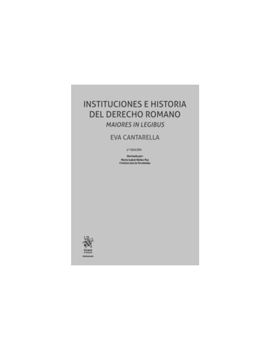 Instituciones e historia del derecho romano