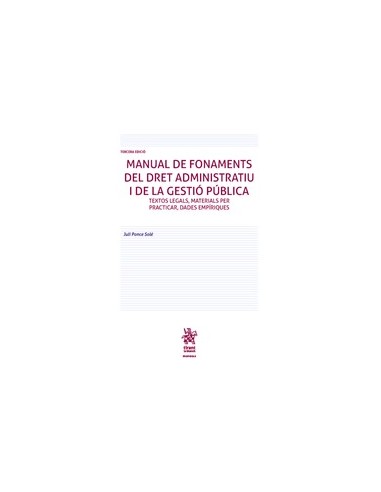 Manual de Fonaments del Dret Administratiu i de la Gestió Pública