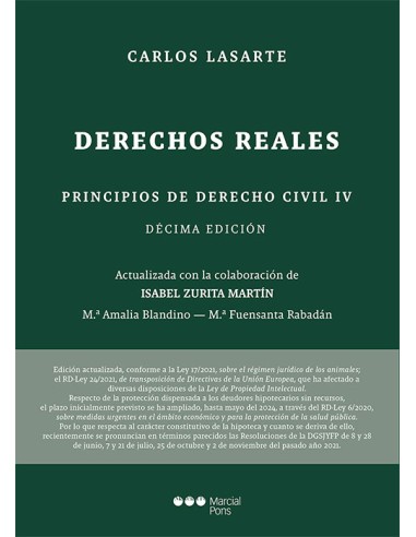 Principos de Derecho Civil IV. Derechos Reales