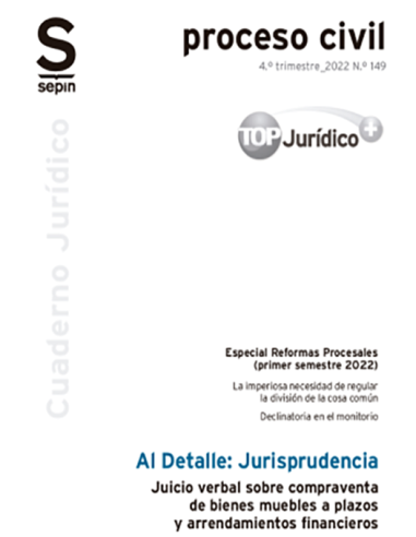 Juicio verbal sobre compraventa de bienes muebles a plazos y arrendamientos financieros