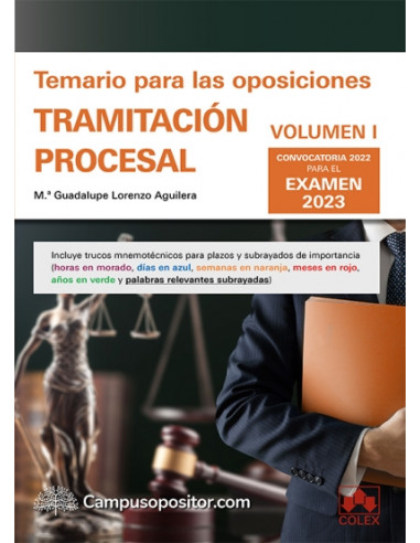 Temario para las oposiciones de Tramitación procesal 2023. Volumen I
