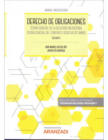 Derecho de obligaciones. Volumen I