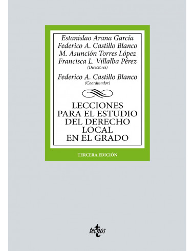 Lecciones para el estudio del derecho local en el grado