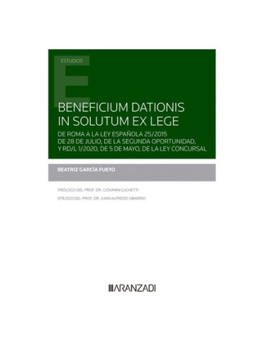 Beneficium dationis in solutum ex lege