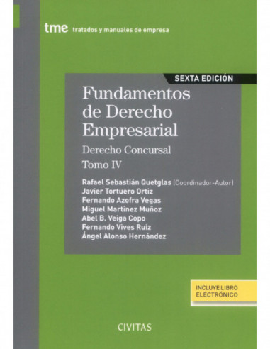 Fundamentos de Derecho Empresarial. Tomo IV. Derecho concursal