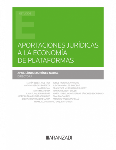 Aportaciones jurídicas a la economía de plataformas