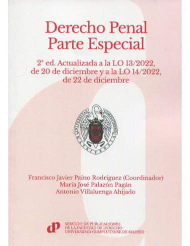 Derecho penal. Parte especial