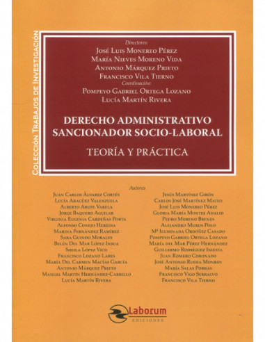 Derecho administrativo sancionador socio-laboral. Teoría y práctica