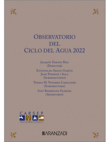 Observatorio del ciclo del agua 2022