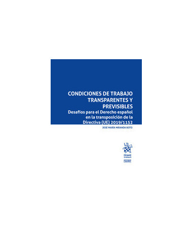 Condiciones de trabajo transparentes y previsibles