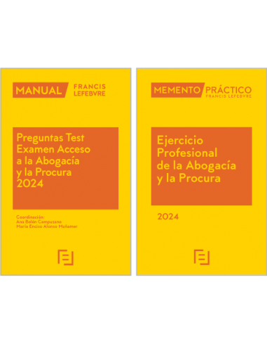 Pack Memento Ejercicio Profesional de la Abogacía y la Procura 2024