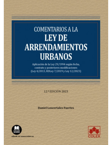 Comentarios a la Ley de arrendamientos urbanos