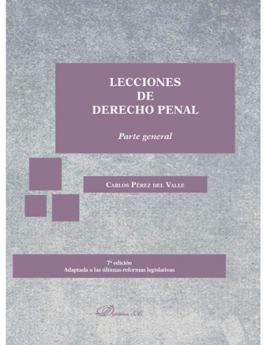 Lecciones de Derecho Penal. Parte general
