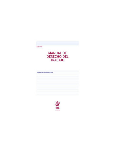 Manual de Derecho del Trabajo
