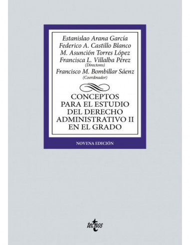 Conceptos para el estudio del Derecho administrativo II en el grado