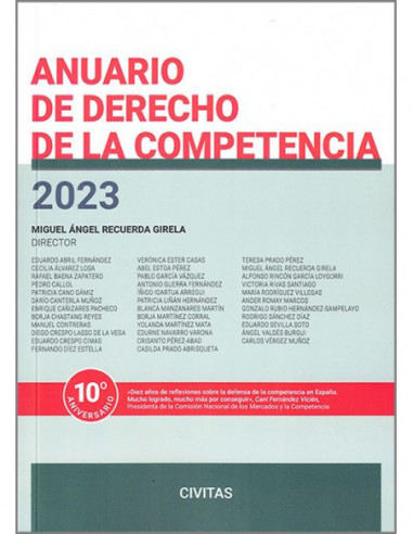 Anuario de Derecho de la Competencia 2023
