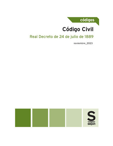 Código Civil. Real Decreto de 24 de julio de 1889