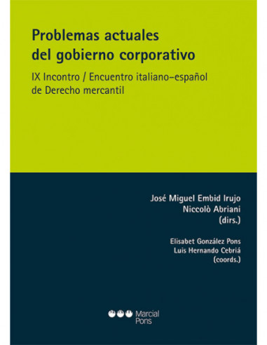Problemas actuales del gobierno corporativo