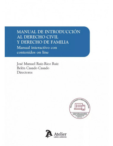 Manual de introducción al Derecho civil y Derecho de familia: Manual interactivo con contenidos online