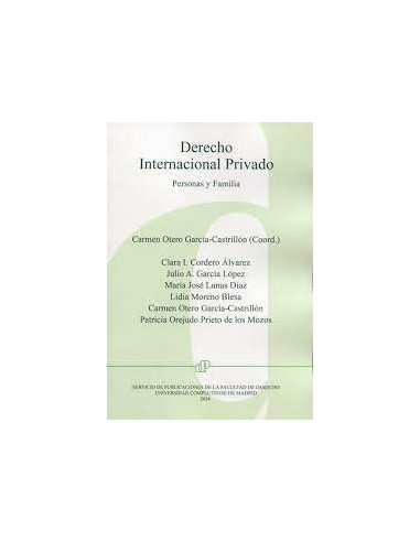 Derecho internacional privado. Personas y familia