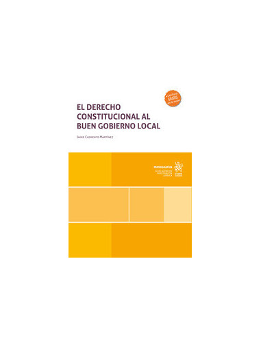 El Derecho Constitucional al buen gobierno local
